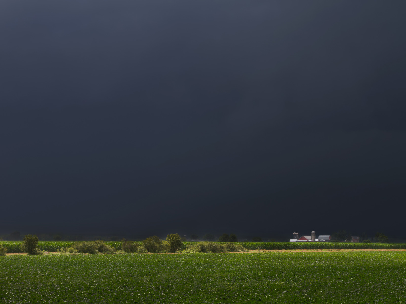 Поле в пасмурную погоду фото Скачать обои поле, дом, дождь, буря, house, storm, rain, field, раздел пейзажи в