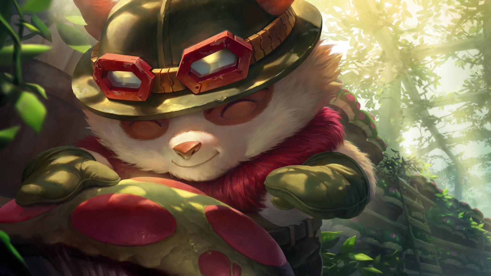 Скачать обои зверёк, Teemo, Legends of Runeterra, раздел игры в разрешении  1600x900