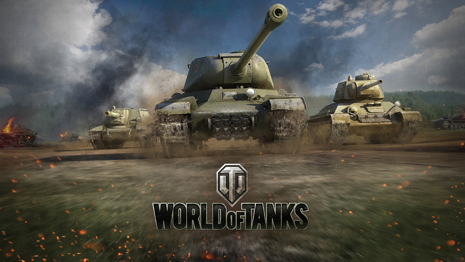 Скачать обои арт, танк, СССР, танки, Т-34, WoT, Мир танков, World of Tanks,  раздел игры в разрешении 1600x900