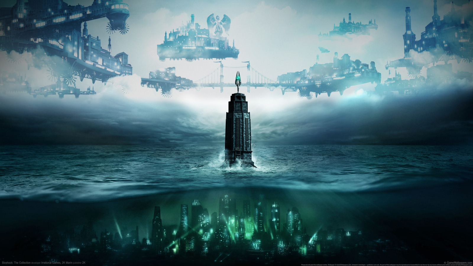 Скачать обои bioshock, bioshock 2, games, bioshock infinite, Rapture, bioshock  infinite burial at sea, раздел игры в разрешении 1600x900