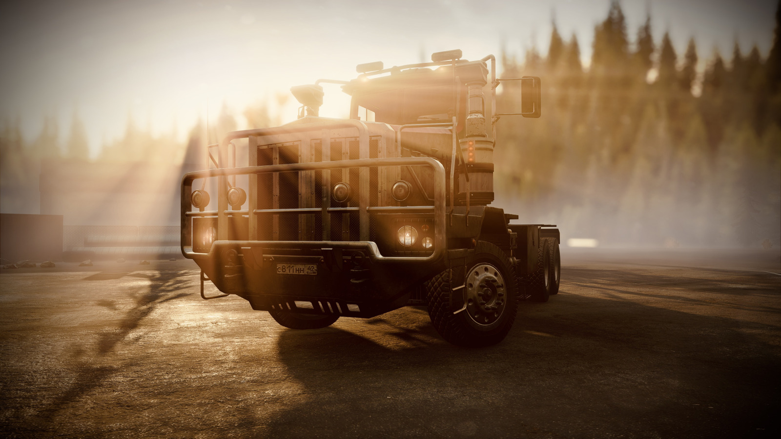 Скачать обои HDR, Light, Wood, Truck, Game, Sunshine, Michigan, UHD, раздел  игры в разрешении 1600x900