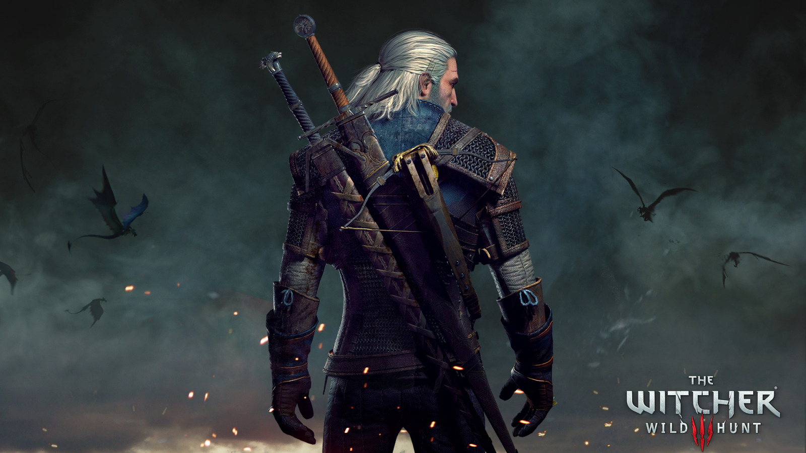 Скачать обои Ведьмак, The Witcher, Геральт, CD Projekt RED, The Witcher 3:  Wild Hunt, Анджей Сапковский, Geralt, Ведьмак 3: Дикая Охота, раздел игры в  разрешении 1600x900