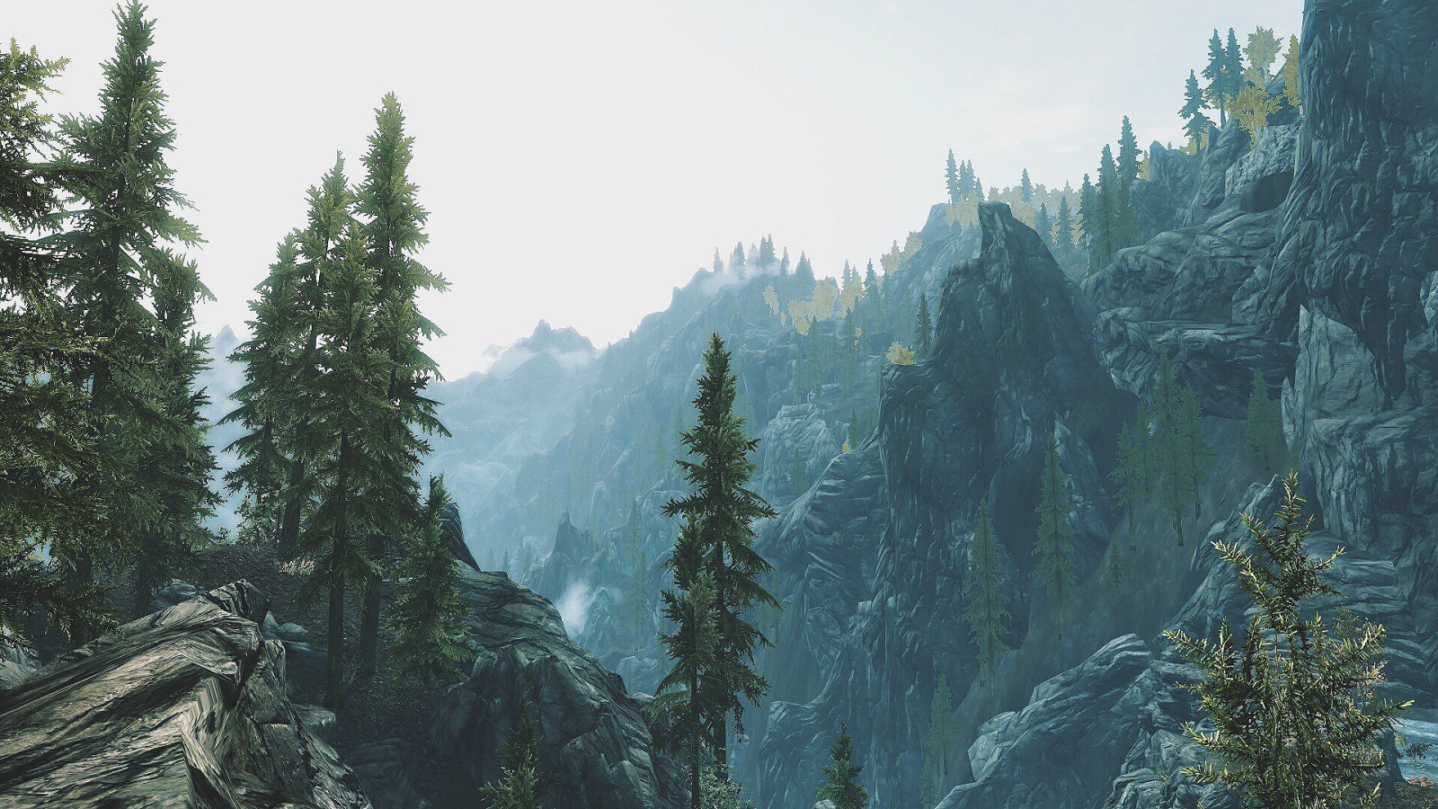 Skyrim se mountains. Горы Джерол. Скайрим горы. Пейзажи Скайрима. Skyrim пейзажи.