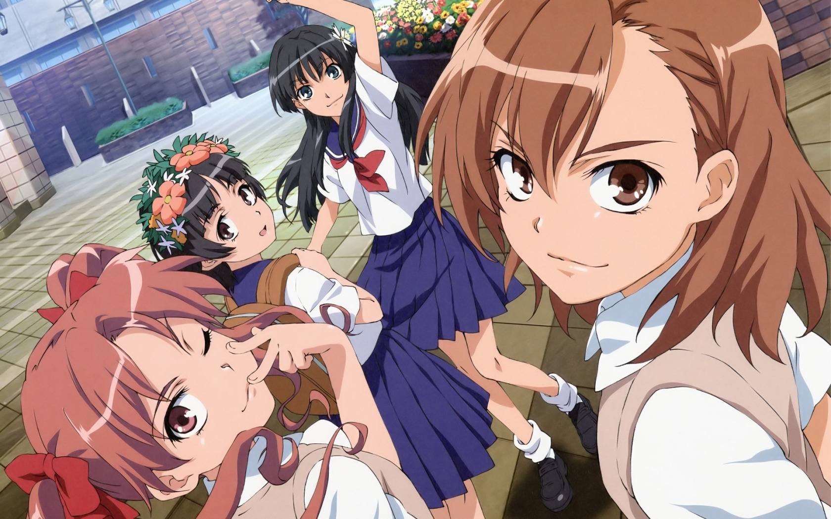 Скачать обои Toaru Kagaku no Railgun, Некий научный Рейлган, Toaru Majutsu  no Index, раздел сёдзё в разрешении 1680x1050