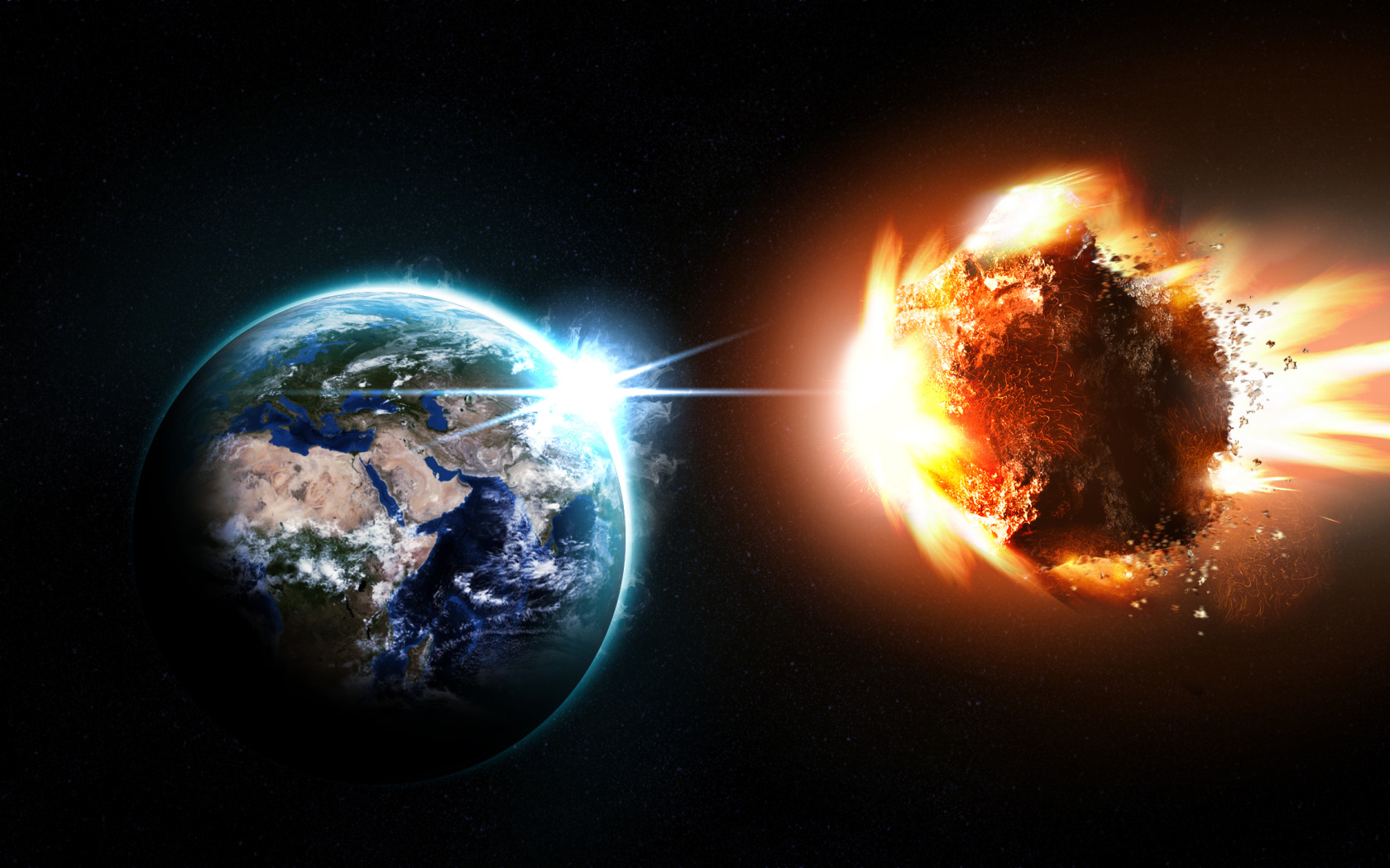 Разбитая планета. Кометы астероиды метеориты. Взрыв планеты земля. Метеорит врезается в землю. Столкновение метеорита с землей.