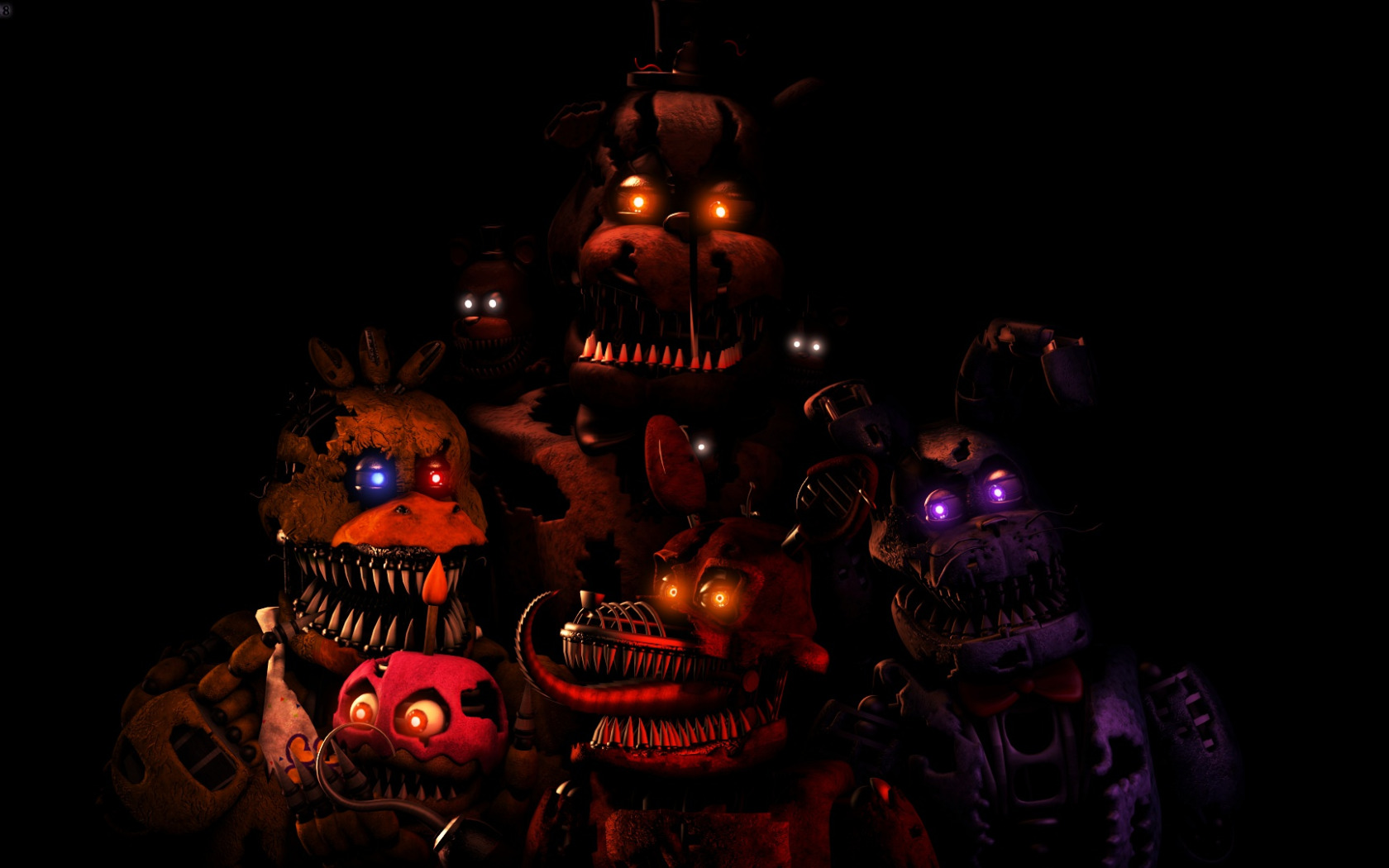 Freddies night. Five Nights at Freddy's Фредди. Five Nite Freddy. АНИМАТРОНИКИ. ФНАФ 4.