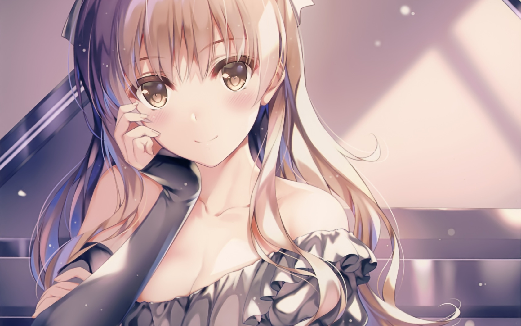 девушка, аниме, арт, White Album