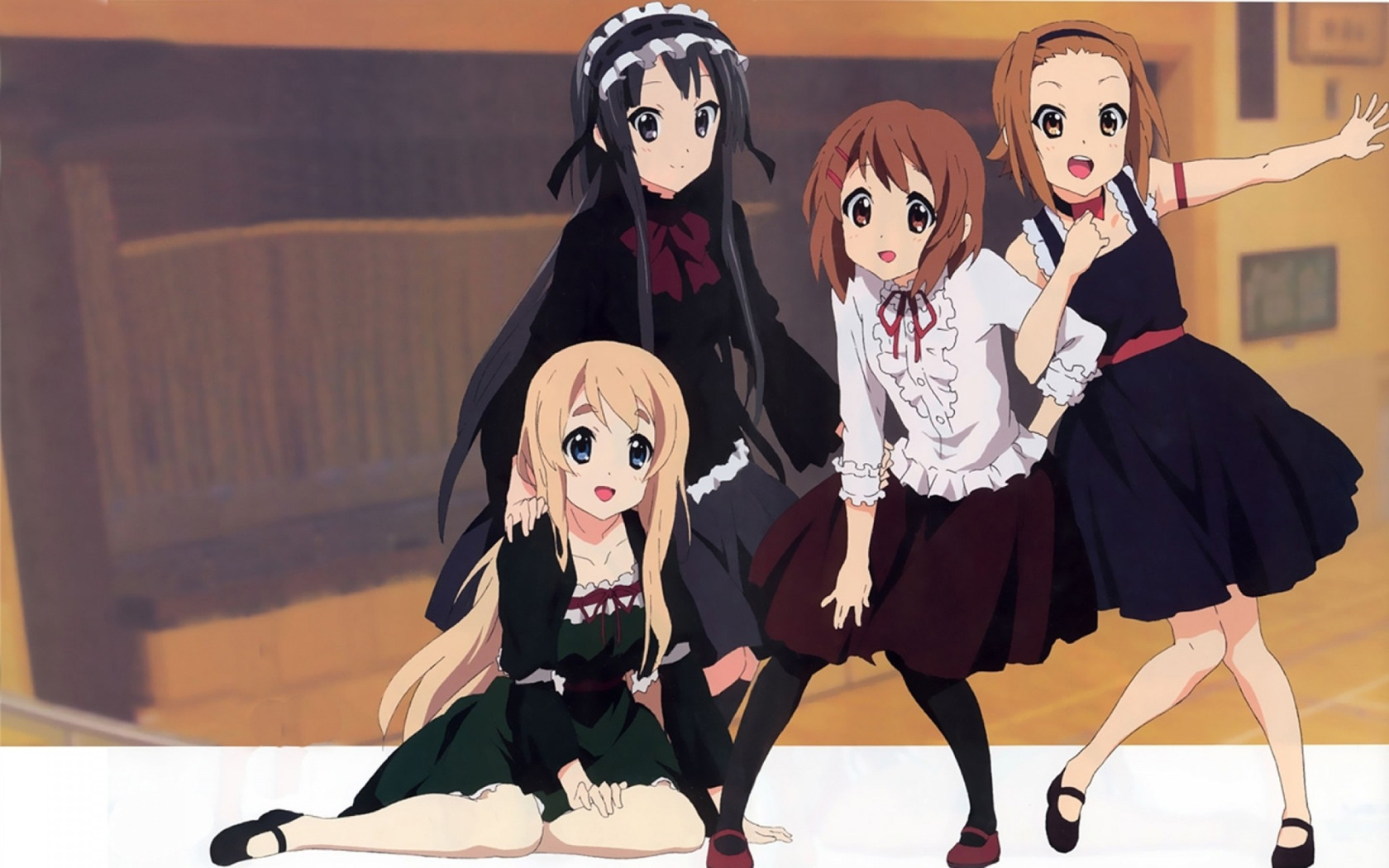 Скачать обои Anime, K-ON, Japanese high school girls, раздел прочее в  разрешении 1680x1050