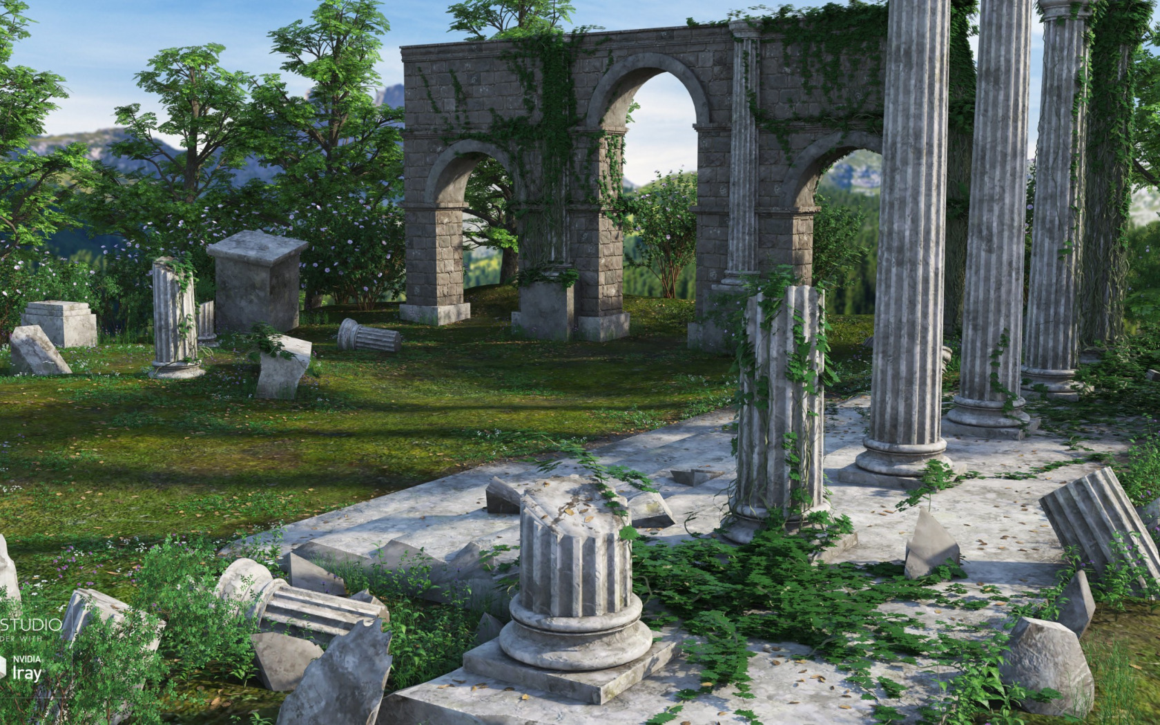 Античные области. Древний Рим руины колонн. Римские развалины парк Харакс. Руины древней Греции. Хорватия античные развалины.