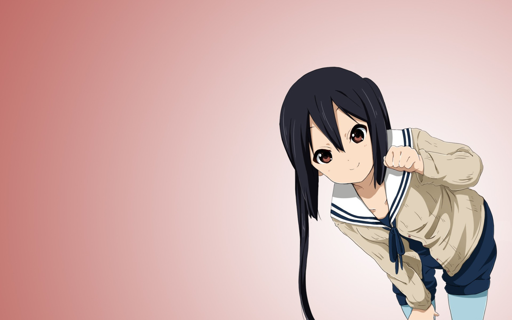 Скачать обои Аниме, k-on, улыбка., azusa nakano, раздел прочее в разрешении  1680x1050