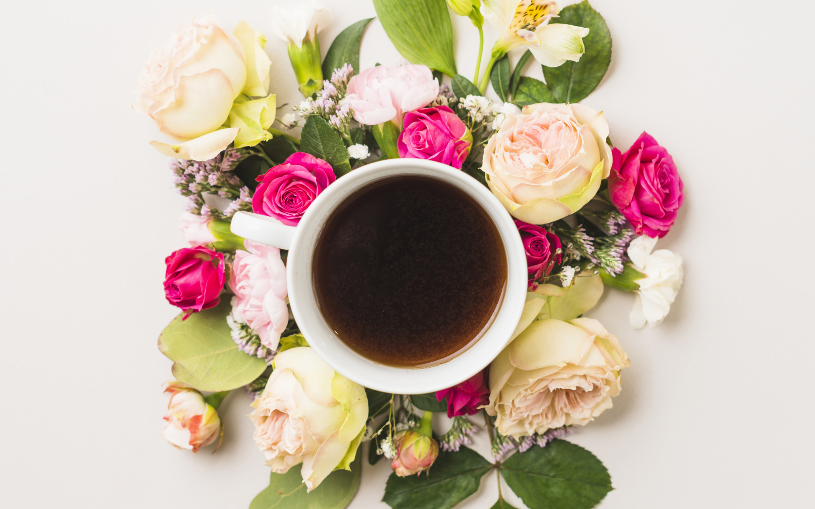 Cups flowers. Кофе и цветы. Цветы в чашке.