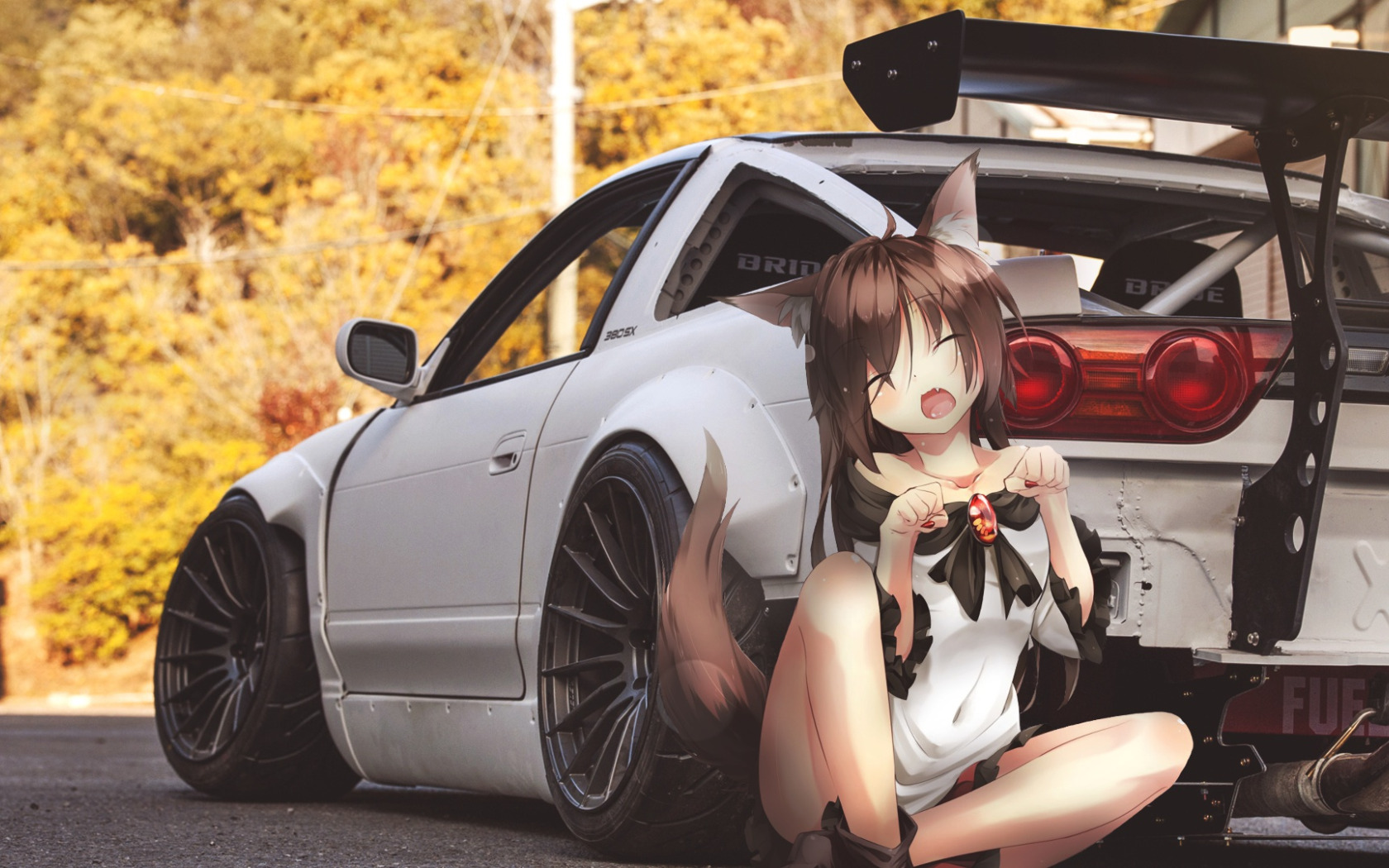 Скачать обои Аниме, Nissan, drift, Арт, Anime, ниссан, jdm, stance, раздел  прочее в разрешении 1680x1050