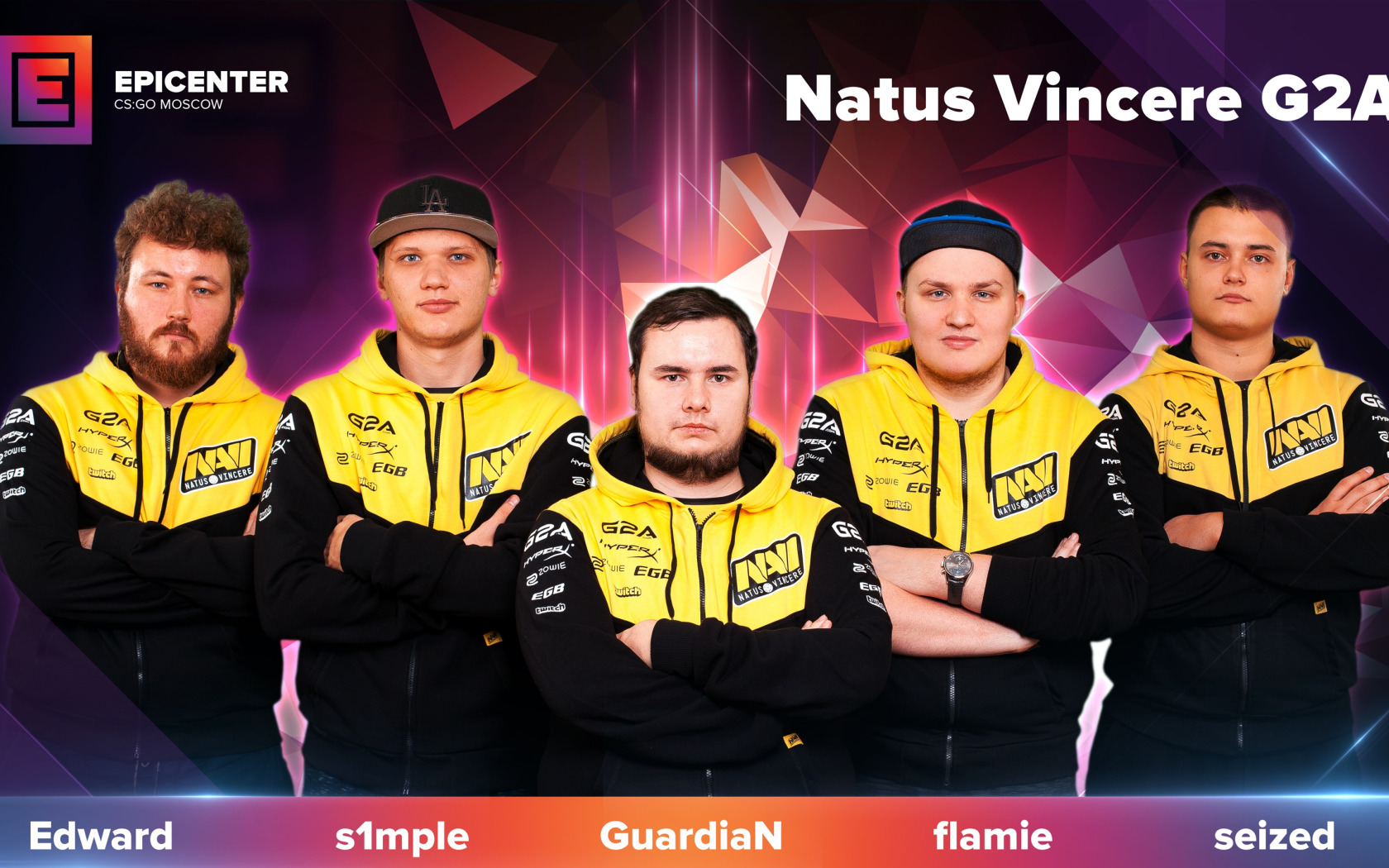 Скачать обои simple, valve, ukraine, global offensive, navi, cs:go, edward,  navi team, раздел игры в разрешении 1680x1050