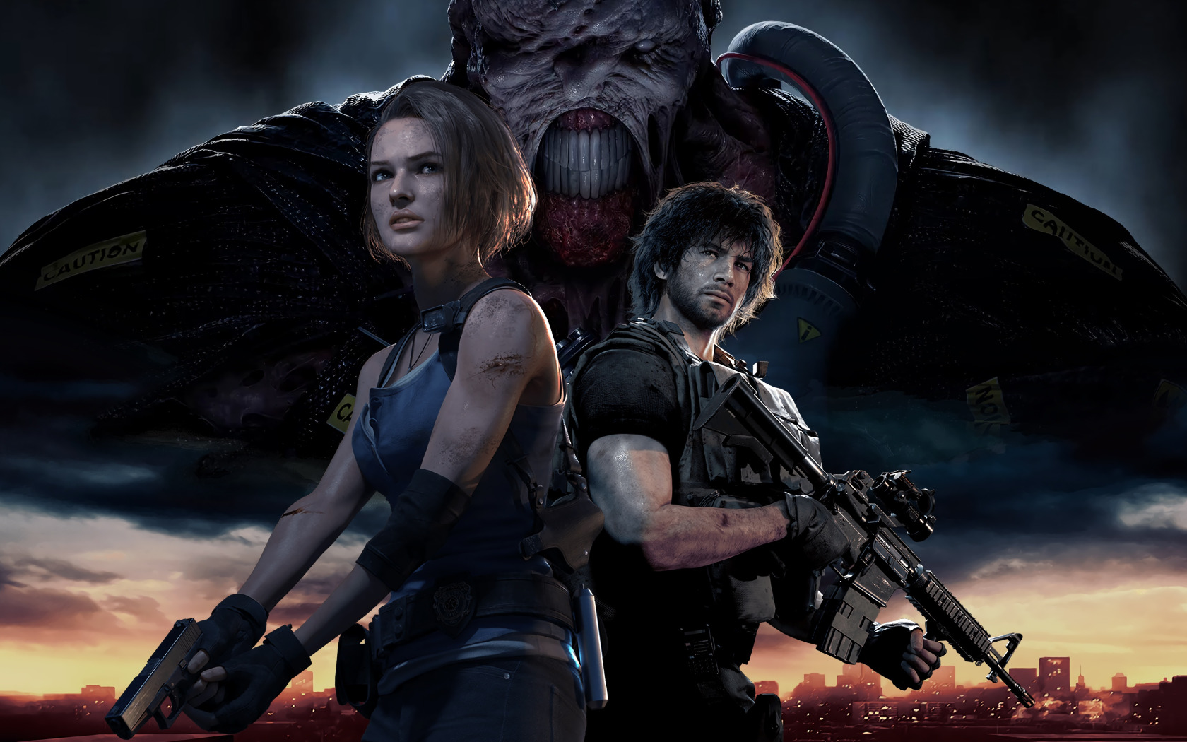 Скачать обои персонажи, Обитель Зла, Resident Evil 3, Resident Evil 3 (2020),  раздел игры в разрешении 1680x1050