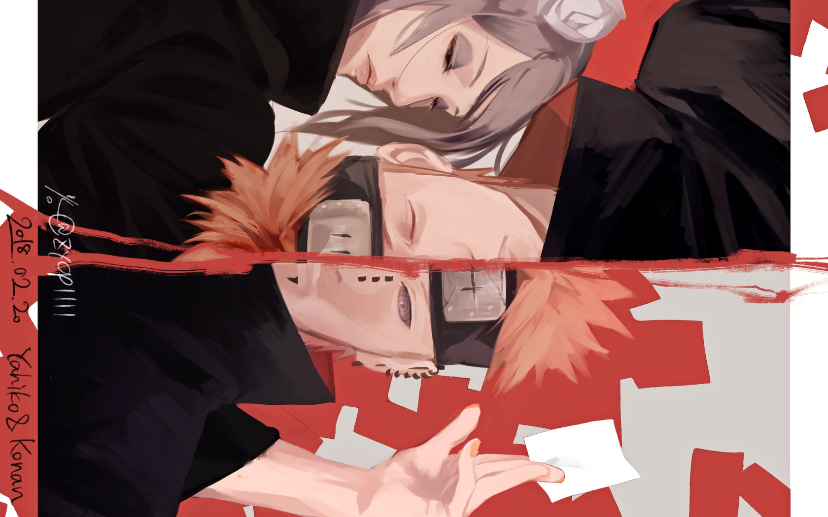 Akatsuki, Yahiko, Konan, NARUTO, Fanart, Pein, Pixiv, Fanart From Pixiv. 