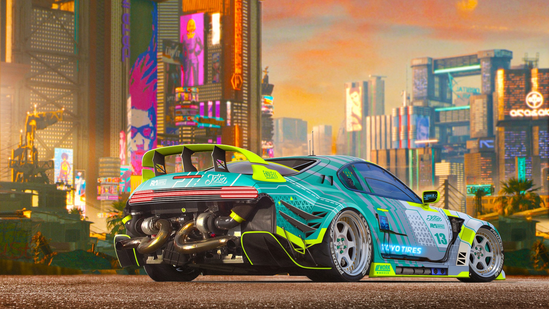 Cyberpunk cars art фото 13