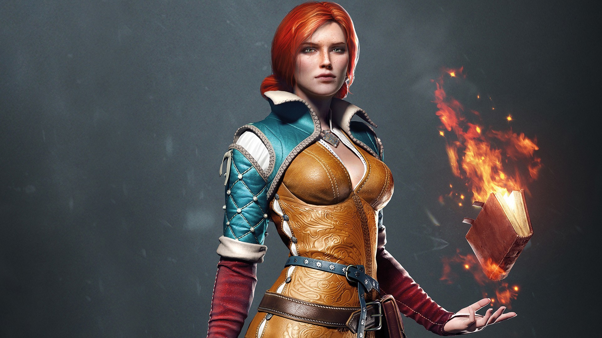 Скачать обои Трисс Меригольд, Triss Merigold, CD Projekt RED, The Witcher 3:  Wild Hunt, Ведьмак 3: Дикая Охота, раздел игры в разрешении 1920x1080