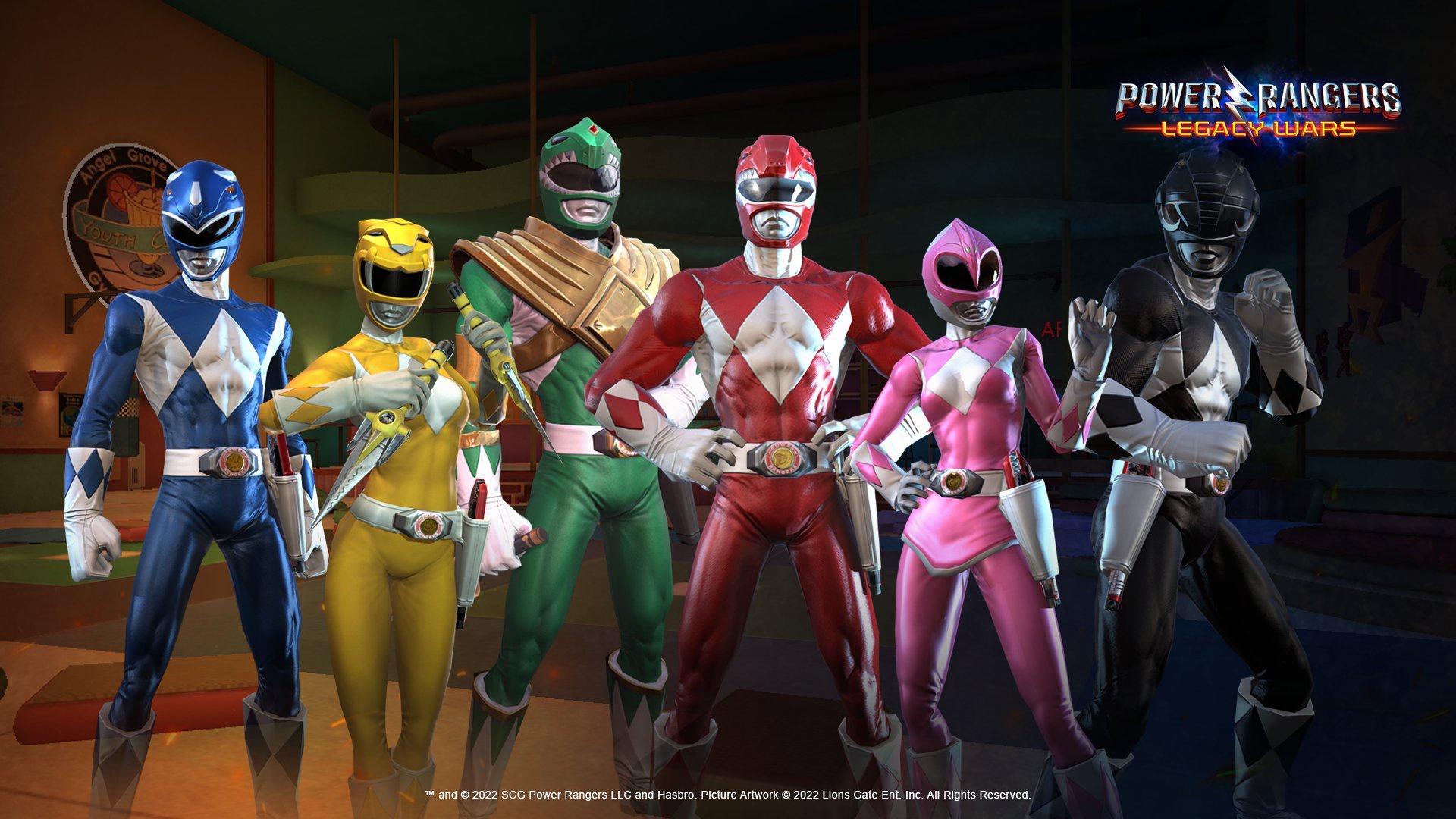 Скачать обои Old school, Team, Power Rangers, Warriors, Seson 1, Power  Rangers Legacy Wars, раздел игры в разрешении 1920x1080