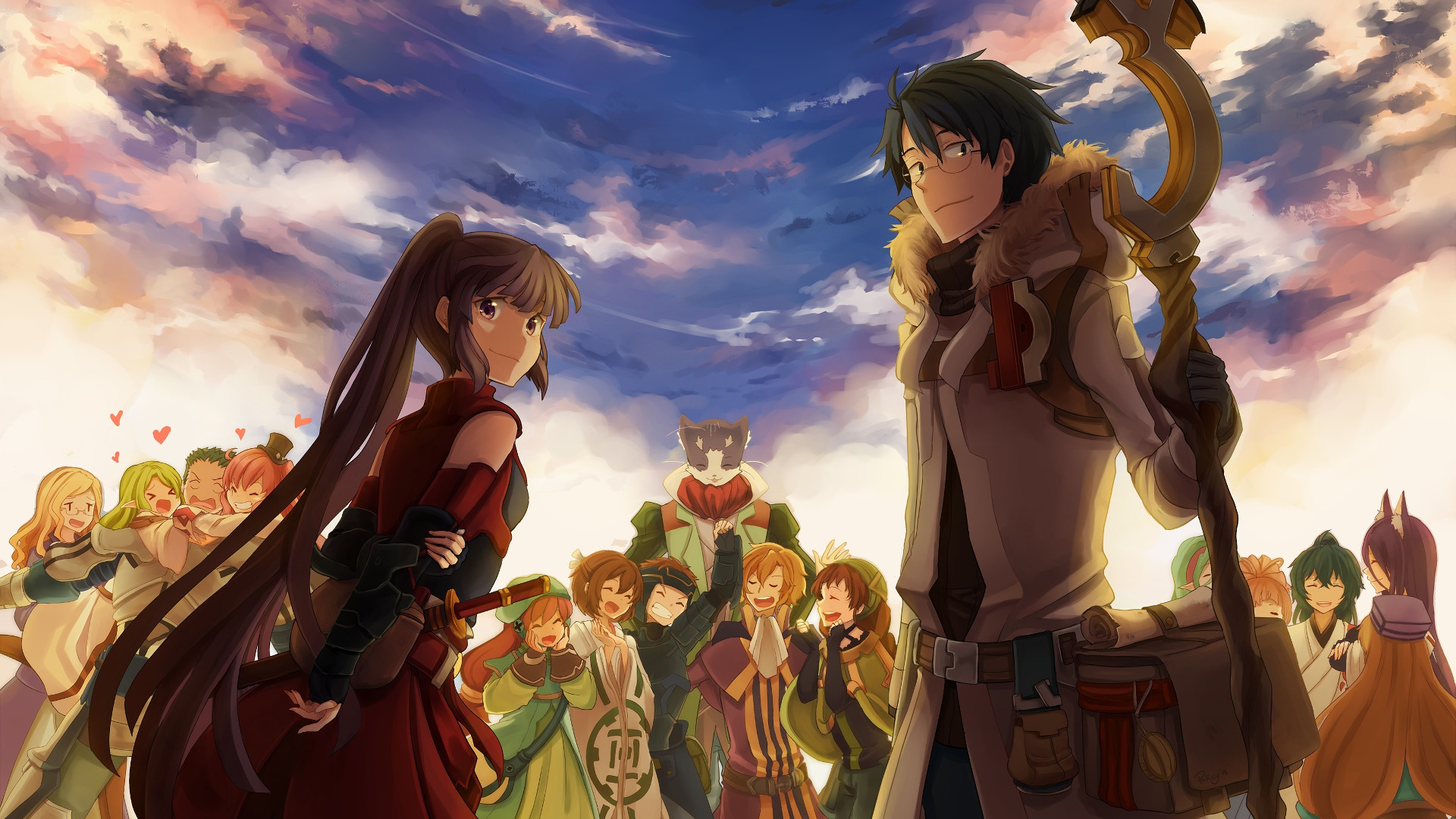 Скачать обои аниме, арт, персонажи, Log Horizon, раздел сёнэн в разрешении  1920x1080