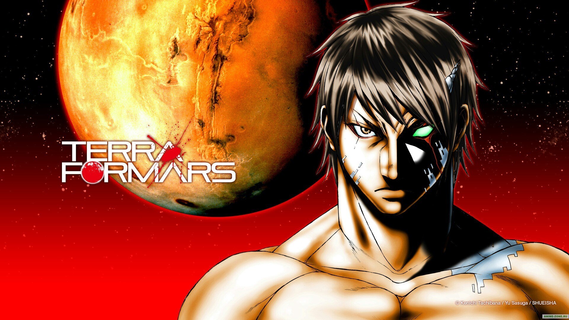 Скачать обои Марс, Mars, Акари Хизамару, Terra Formars, Терраформирование,  Akari Hizamaru, раздел прочее в разрешении 1920x1080