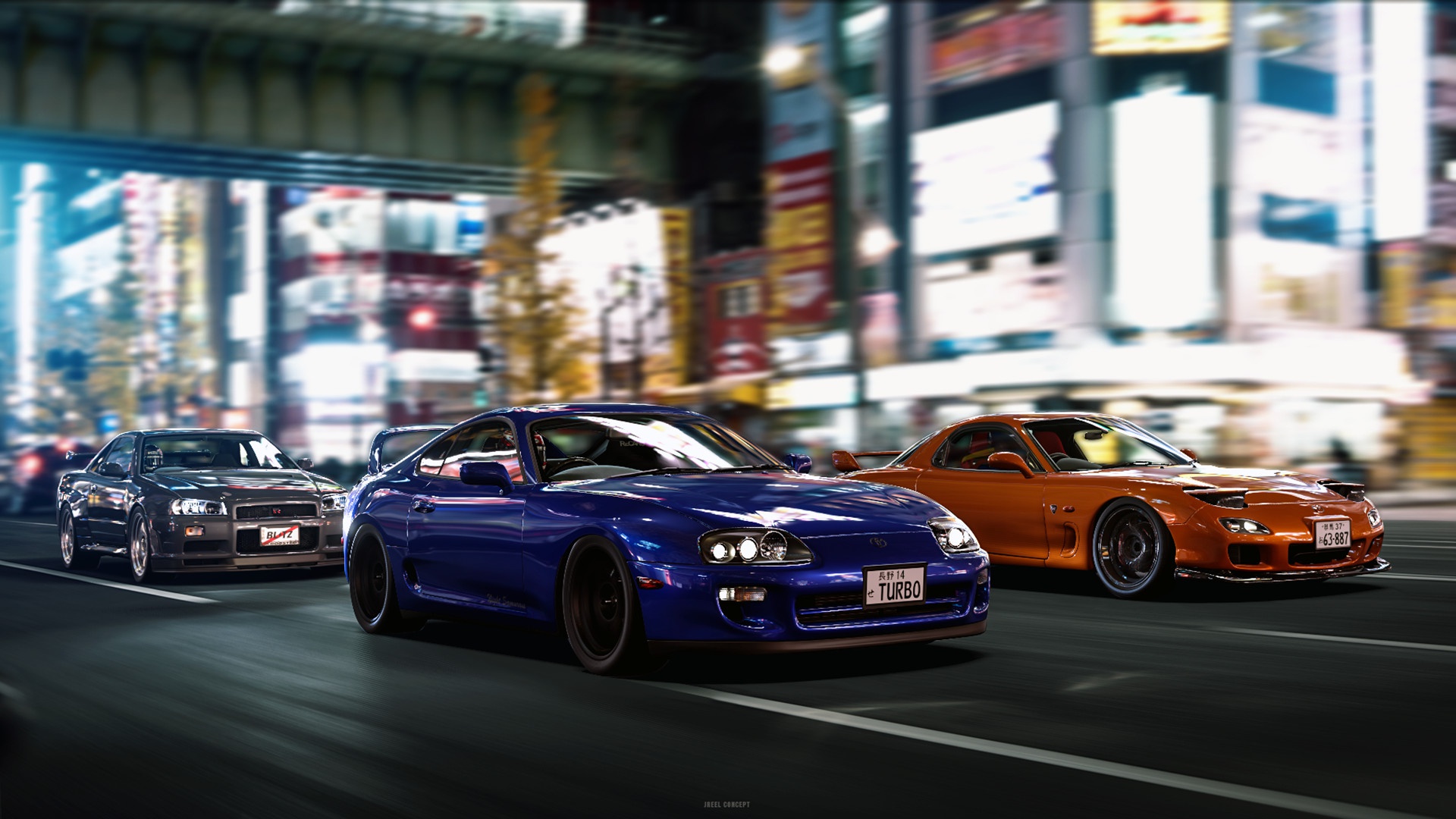 Nissan GTR Drift Night