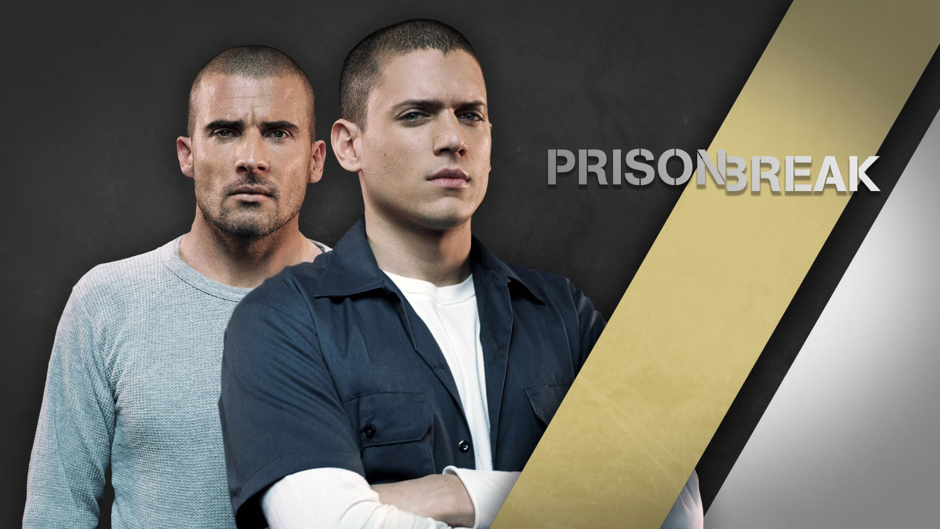 Скачать обои сериал, актеры, постер, Prison Break, персонажи, Побег, раздел  фильмы в разрешении 1920x1080