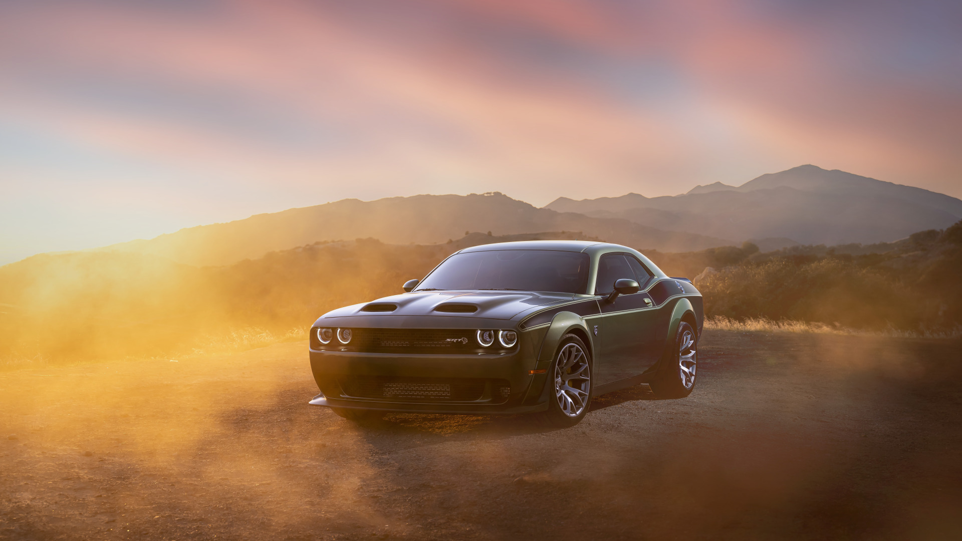 Dodge Challenger srt Hellcat 4k