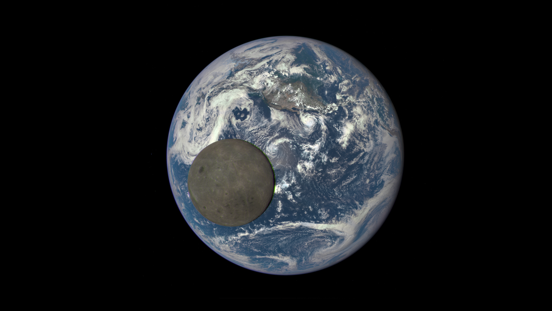 земля и луна фото из космоса