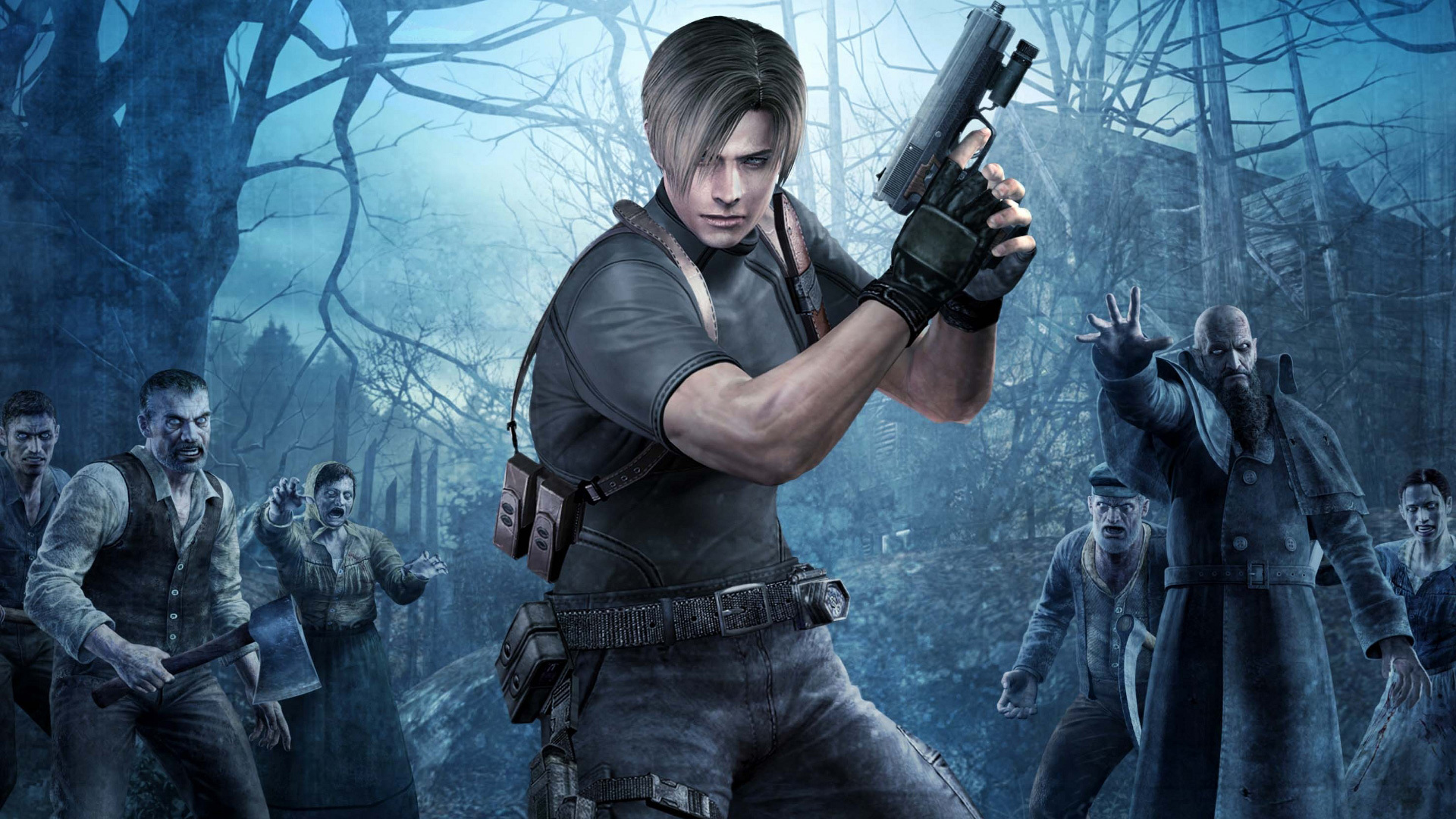 Обои пистолет, оружие, horror, zombie, resident evil 4, re4, leon kennedy  на телефон и рабочий стол, раздел игры, разрешение 1920x1080 - скачать