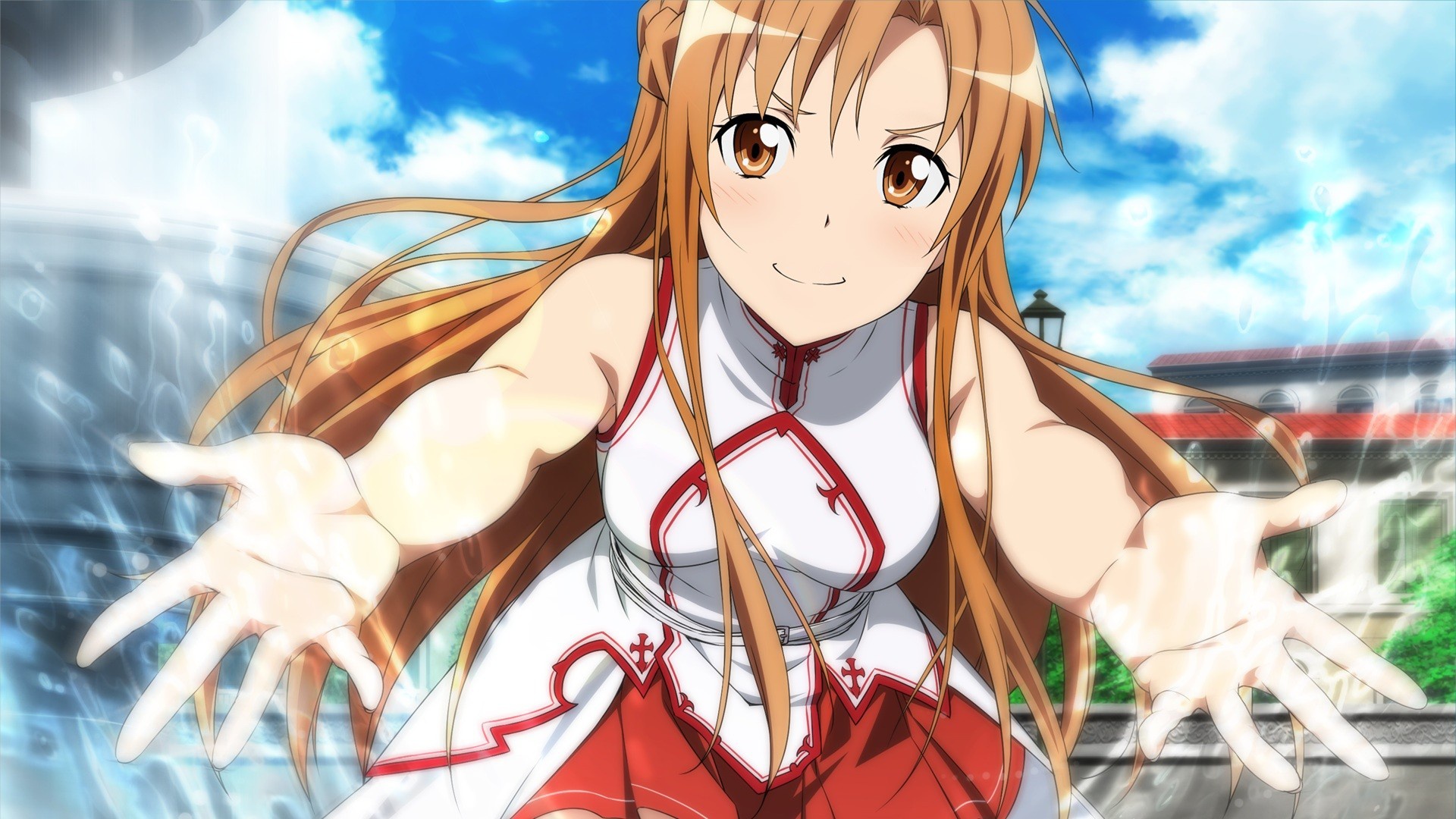 Обои kawaii, anime, manga, Sword Art Online, Asuna, SAO, bishojo, japonese  на телефон и рабочий стол, раздел сёнэн, разрешение 1920x1080 - скачать