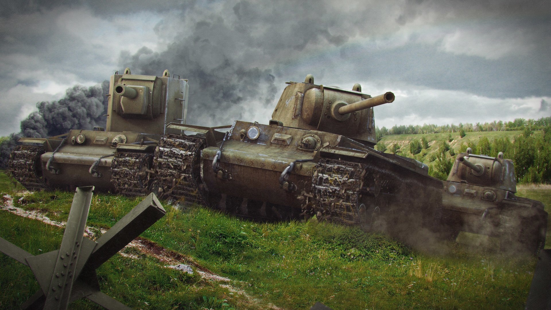 Скачать обои танк, танки, WoT, Мир танков, tank, КВ-2, World of Tanks,  tanks, раздел игры в разрешении 1920x1080