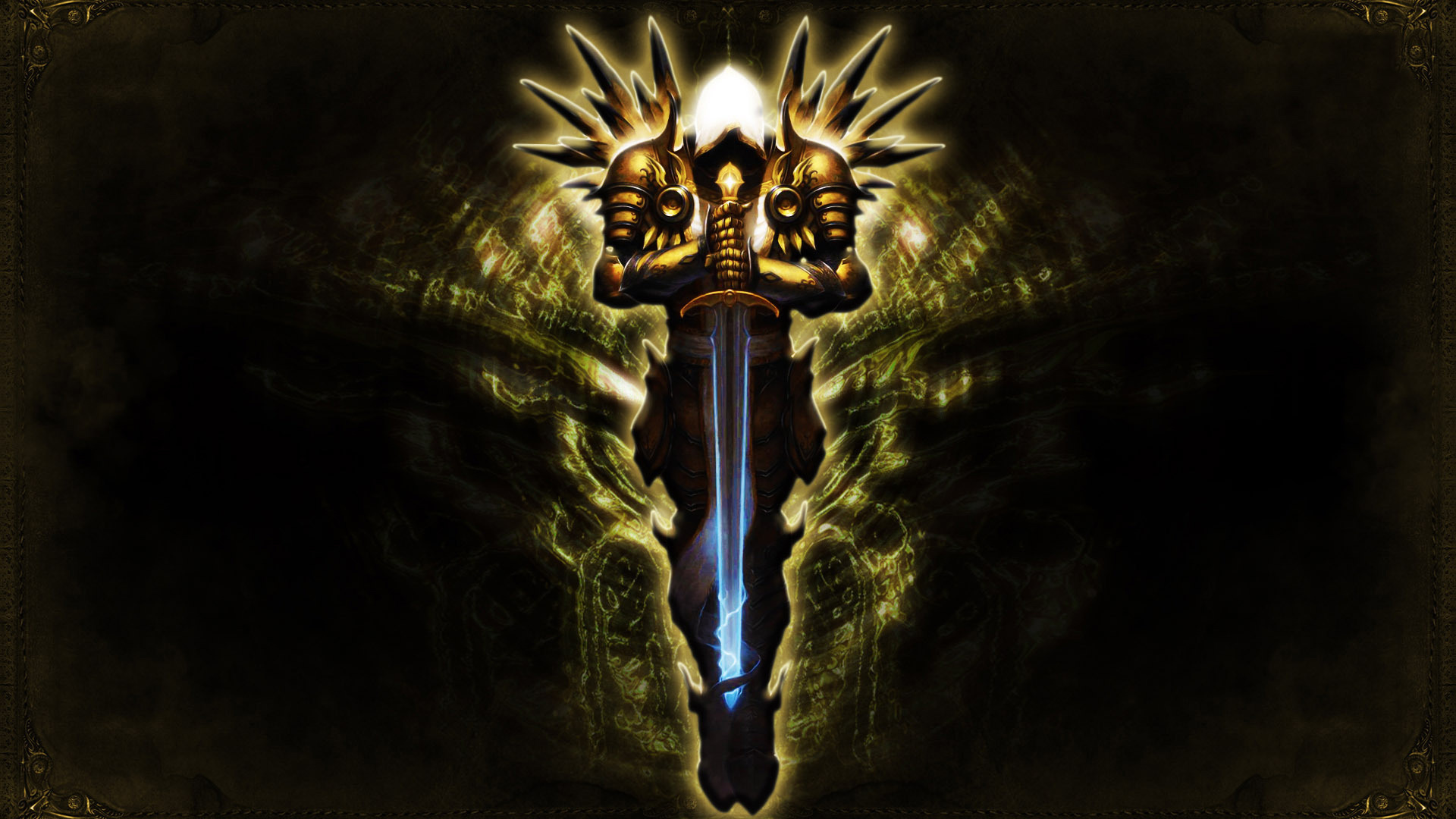 Скачать обои Blizzard, Diablo III, Angel, Sword, Wings, Video Game, Tyrael,  Archangel of Justice, раздел игры в разрешении 1920x1080