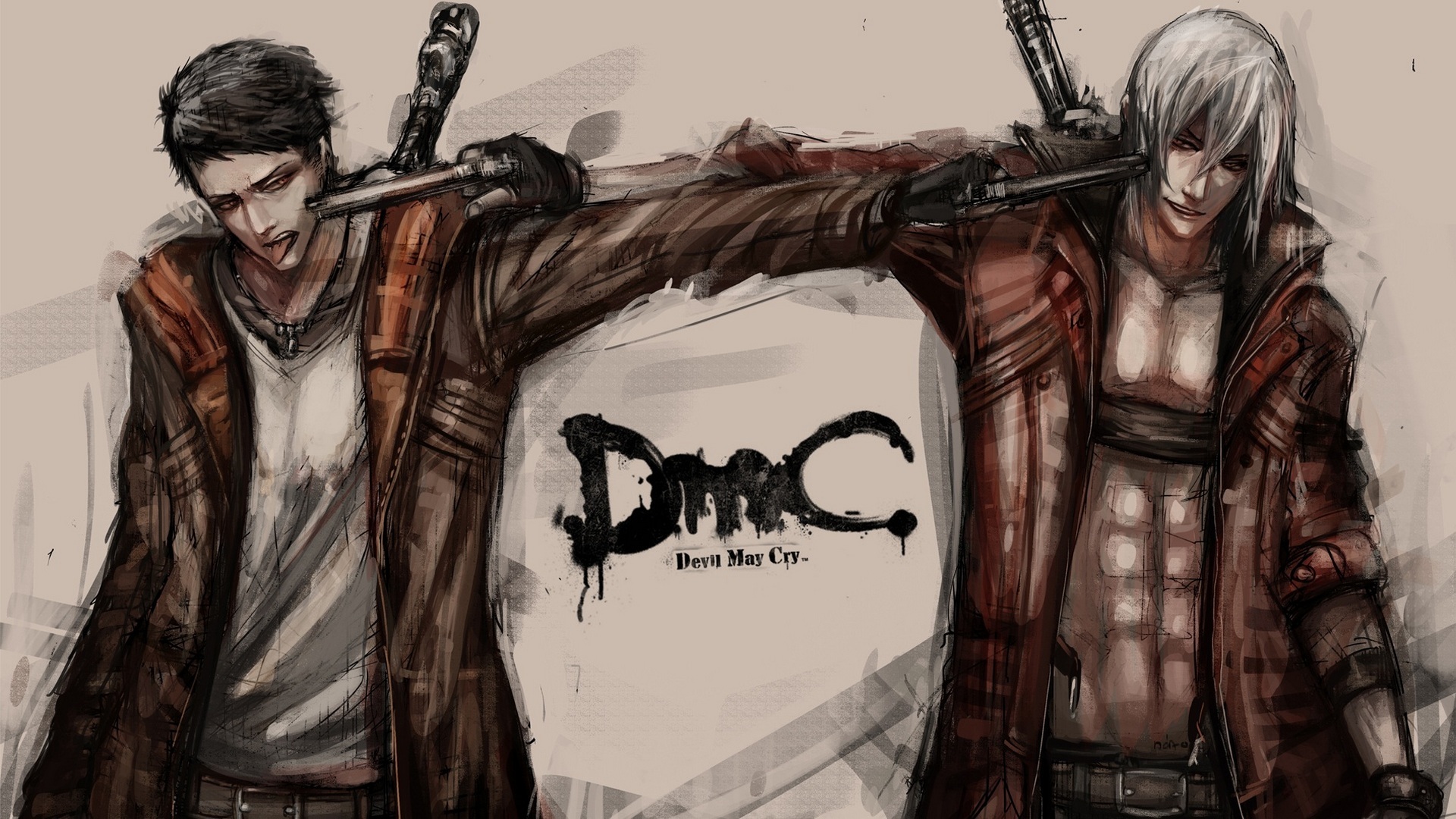 Dante - DMC 4 fanart--final version  Игровые арты, Фэнтези, Демоны