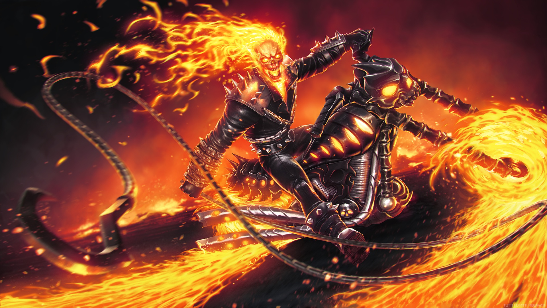 Ghost Rider Statue