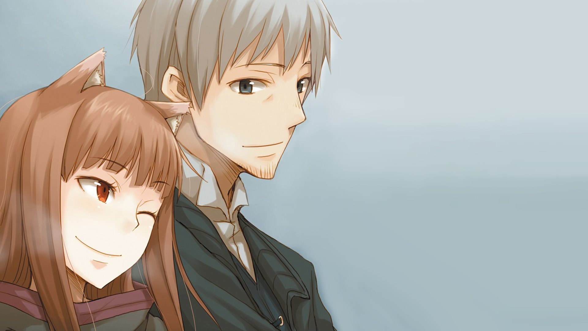 Обои Арт, Волчица и пряности, Холо, Spice and Wolf, Лоурэнс на телефон и  рабочий стол, раздел прочее, разрешение 1920x1080 - скачать