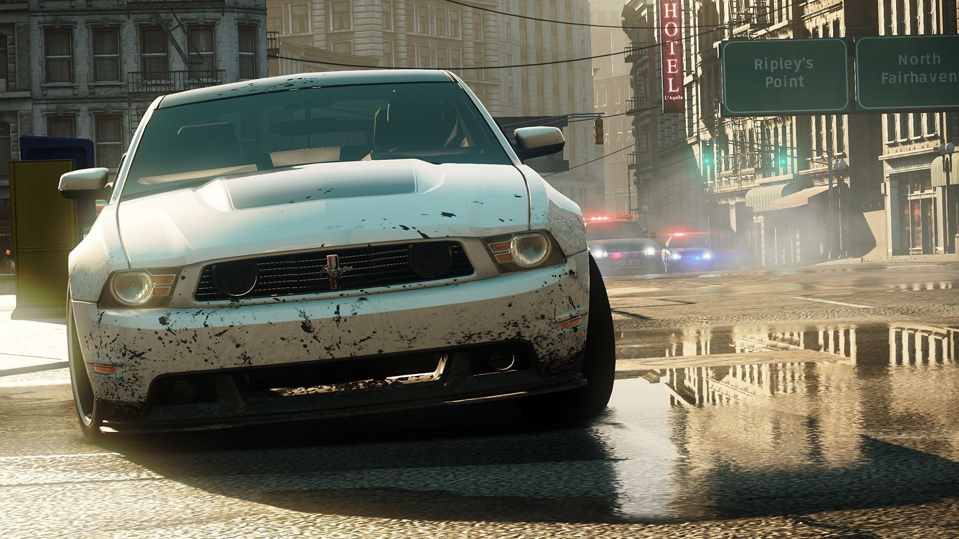 Обои трасса, грязь, Автомобиль, копы, Ford Mustang Boss 302, Need for Speed Most  Wanted - Limited Edition на телефон и рабочий стол, раздел игры, разрешение  1920x1080 - скачать