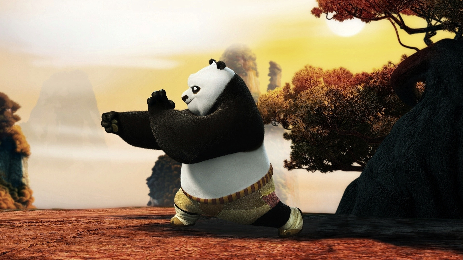 Скачать обои Панда, Мультфильм, Kung Fu Panda, Кунг Фу Панда, раздел фильмы  в разрешении 1920x1080