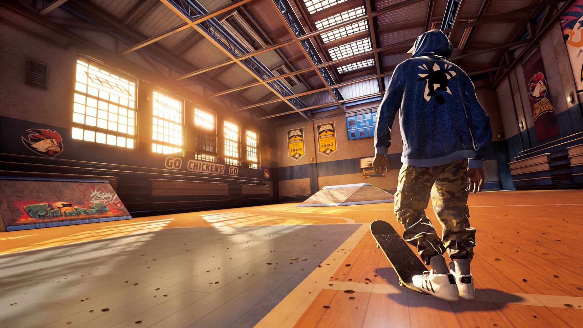 Обои парень, скейт, спортзал, Tony Hawk Pro Skater на телефон и рабочий  стол, раздел игры, разрешение 1920x1080 - скачать