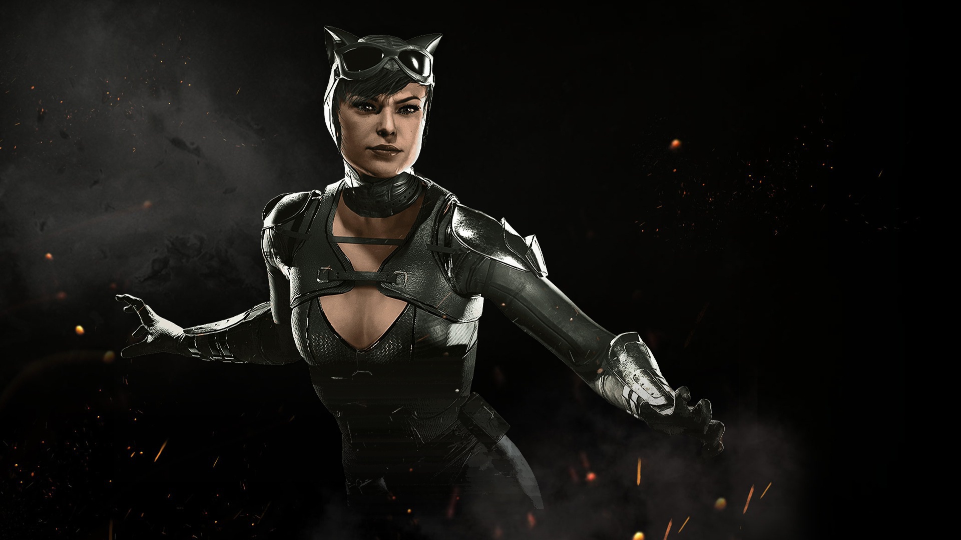 Скачать обои game, fighting, Catwoman, Selina Kyle, NetherRealm Studios,  Injustice 2, раздел игры в разрешении 1920x1080