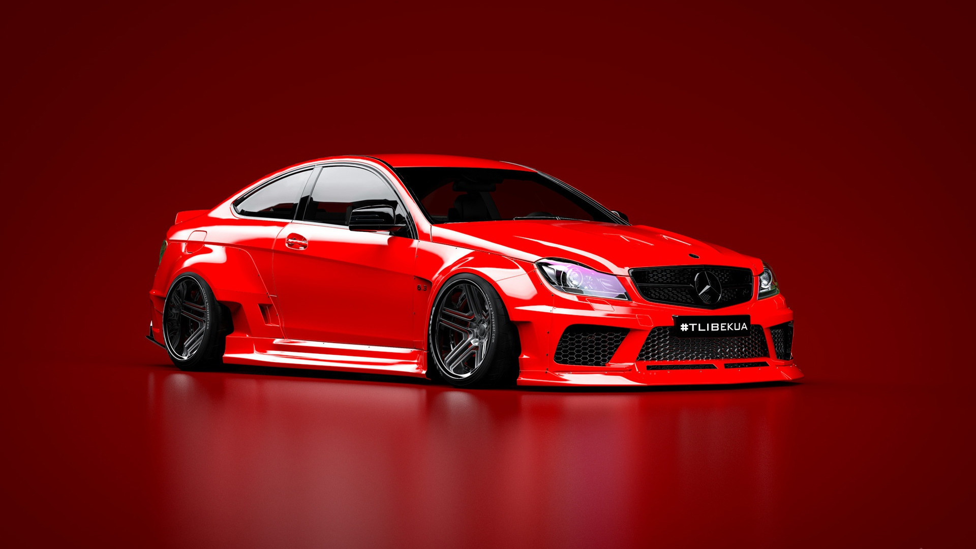 Mercedes AMG красный Bely Fon