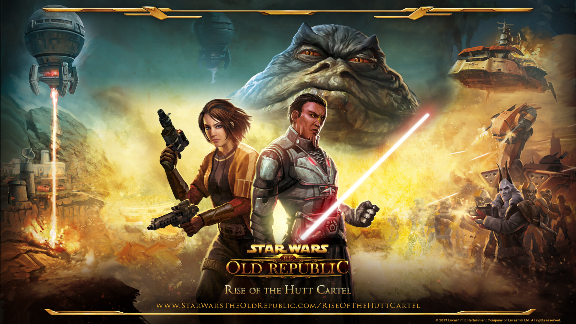 Скачать обои Star Wars, The Old Republic, Rise of the Hutt Cartel, раздел  игры в разрешении 1920x1080