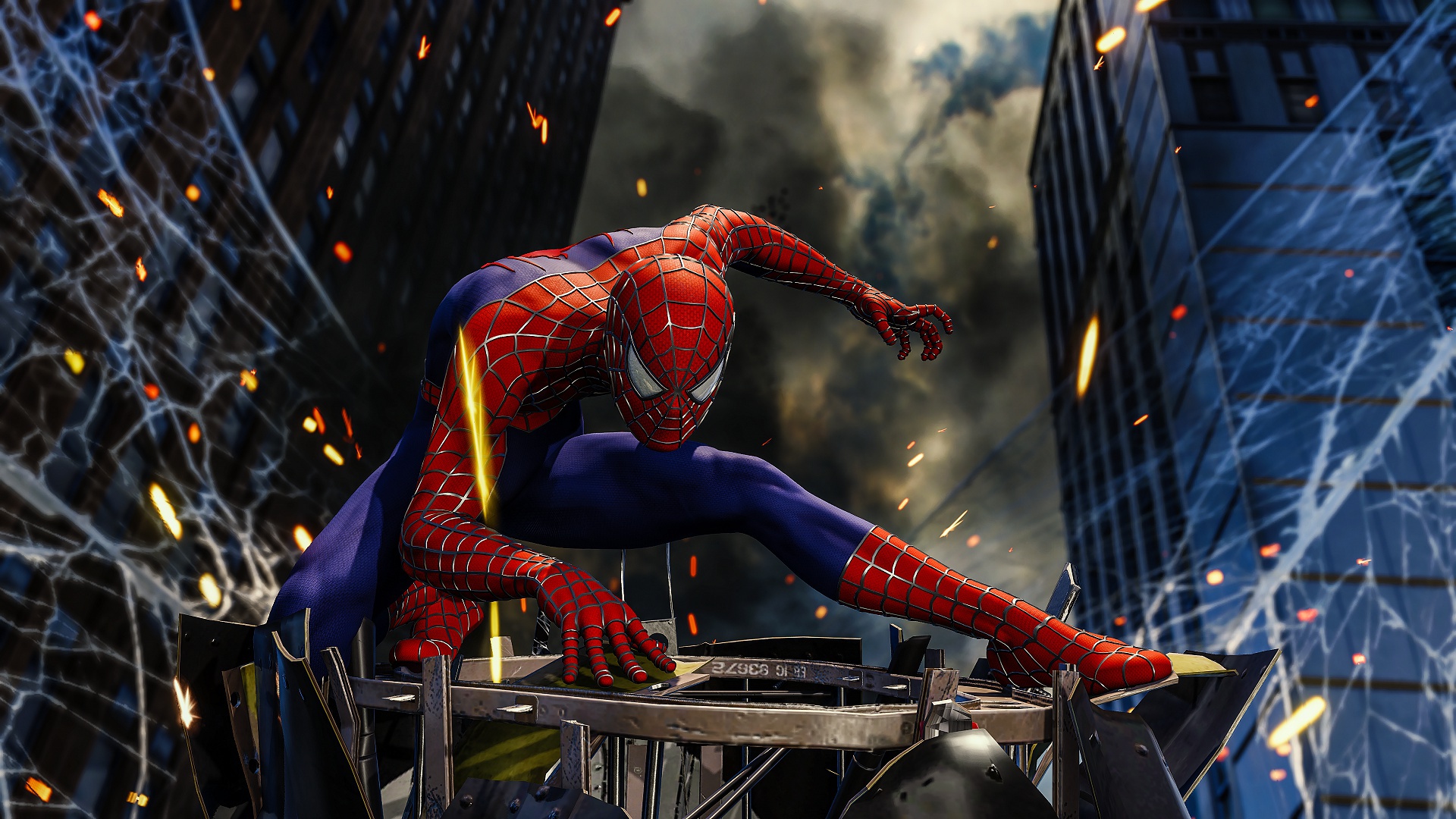 Обои паутина, Spider-Man, PS4, Человек - паук, Spider-Man (PS4) на телефон  и рабочий стол, раздел игры, разрешение 1920x1080 - скачать