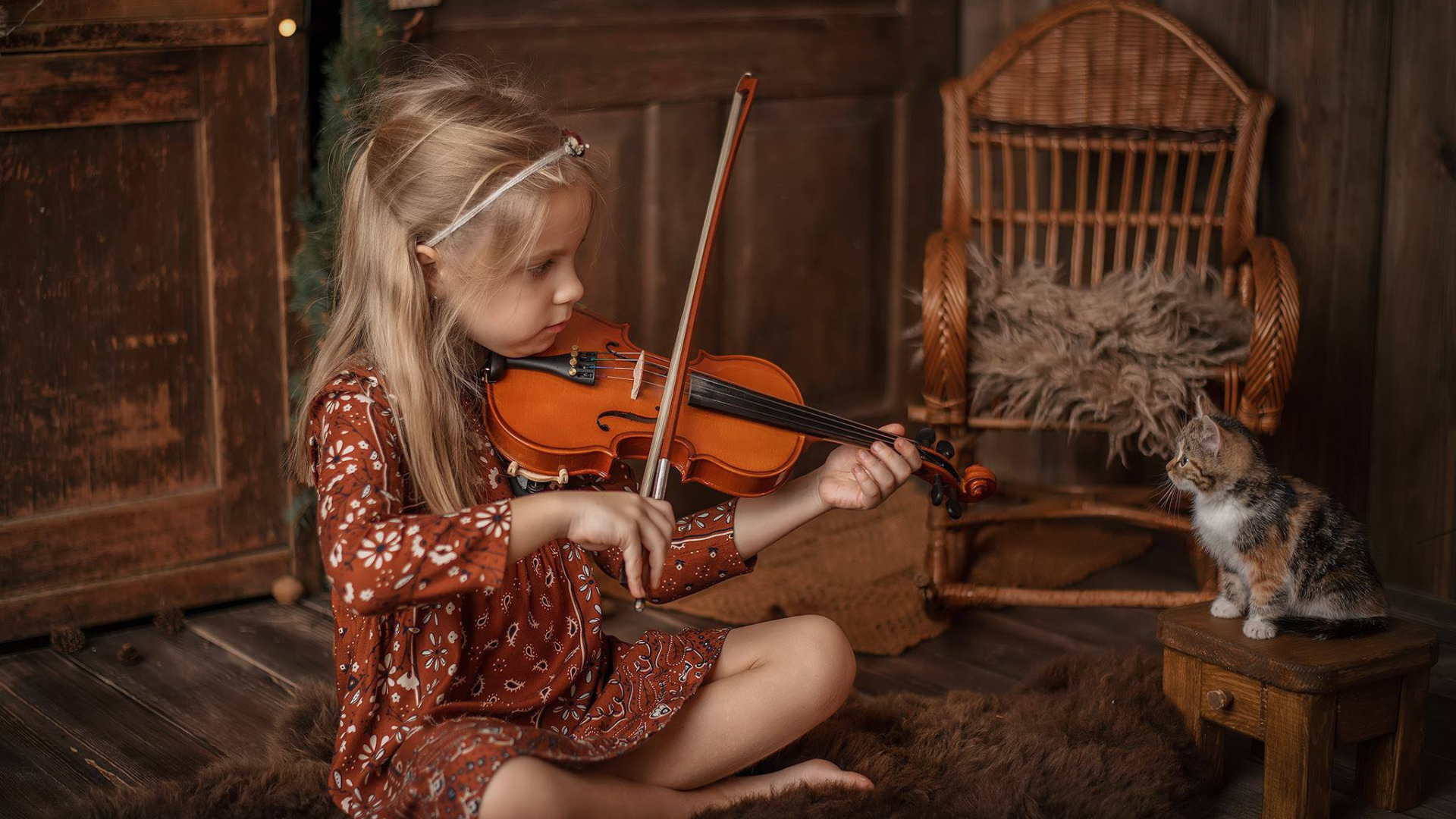 Девочка скрипачка