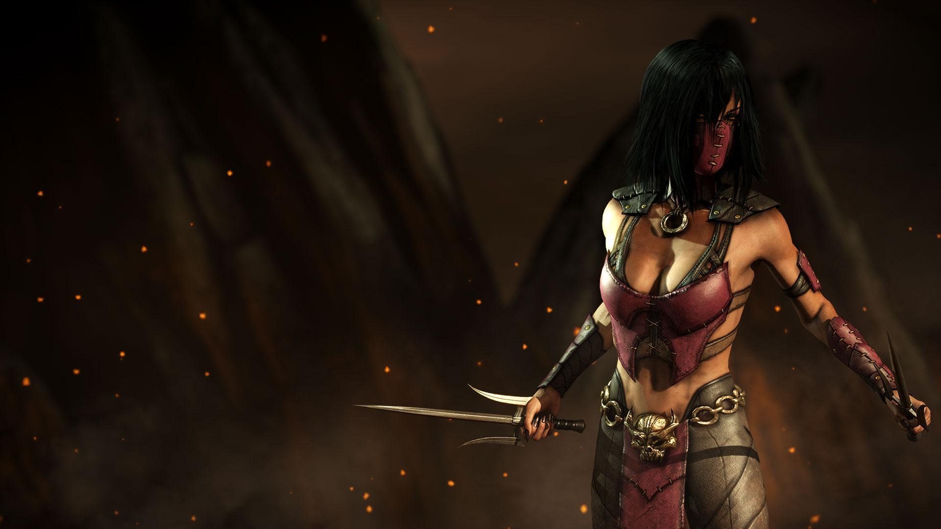 Скачать обои Mileena, Mortal Kombat X, Смертельная Битва 10, Милеена,  раздел игры в разрешении 1920x1080