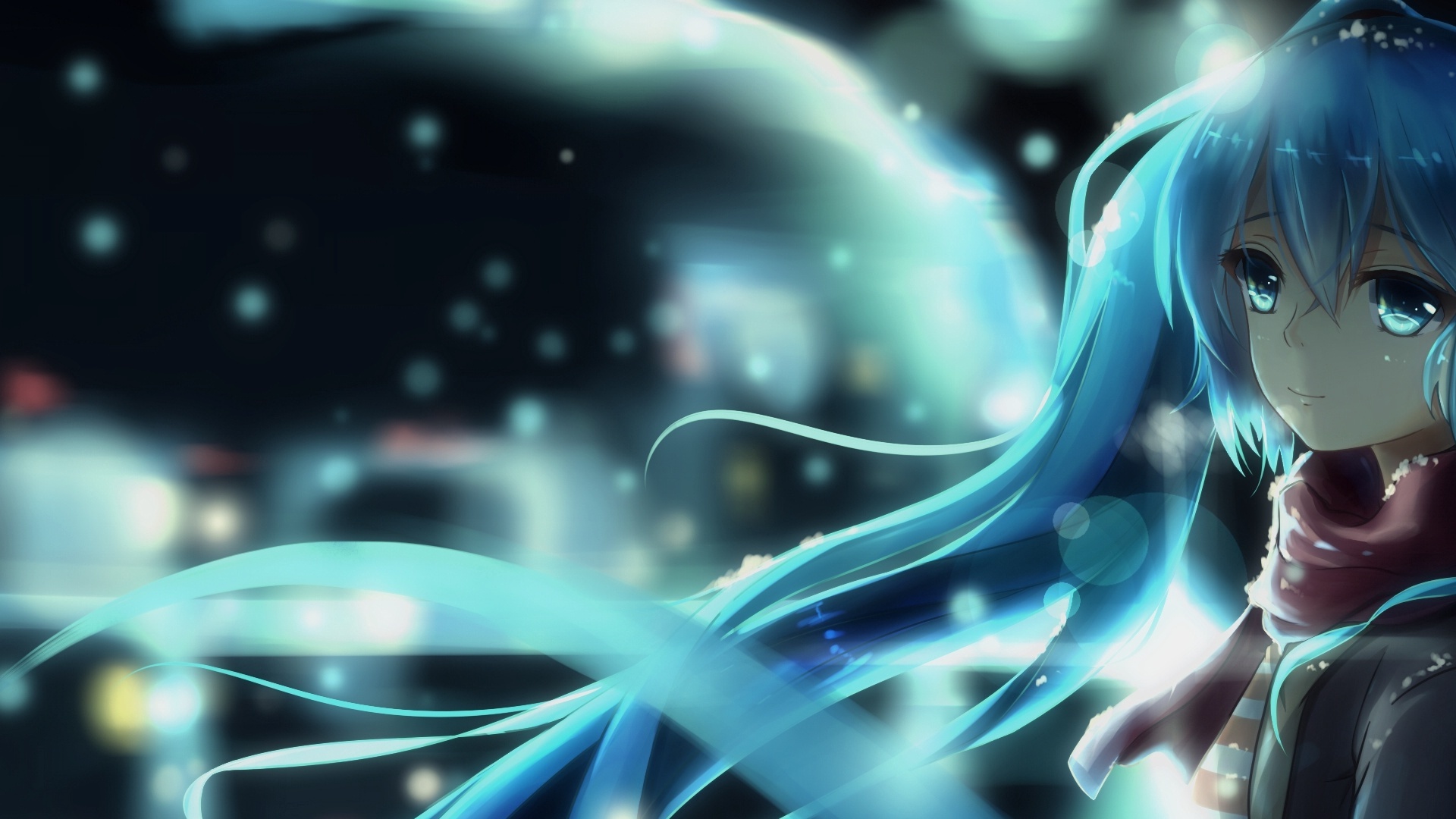 Скачать обои девушка, vocaloid, hatsune miku, раздел прочее в разрешении  1920x1080