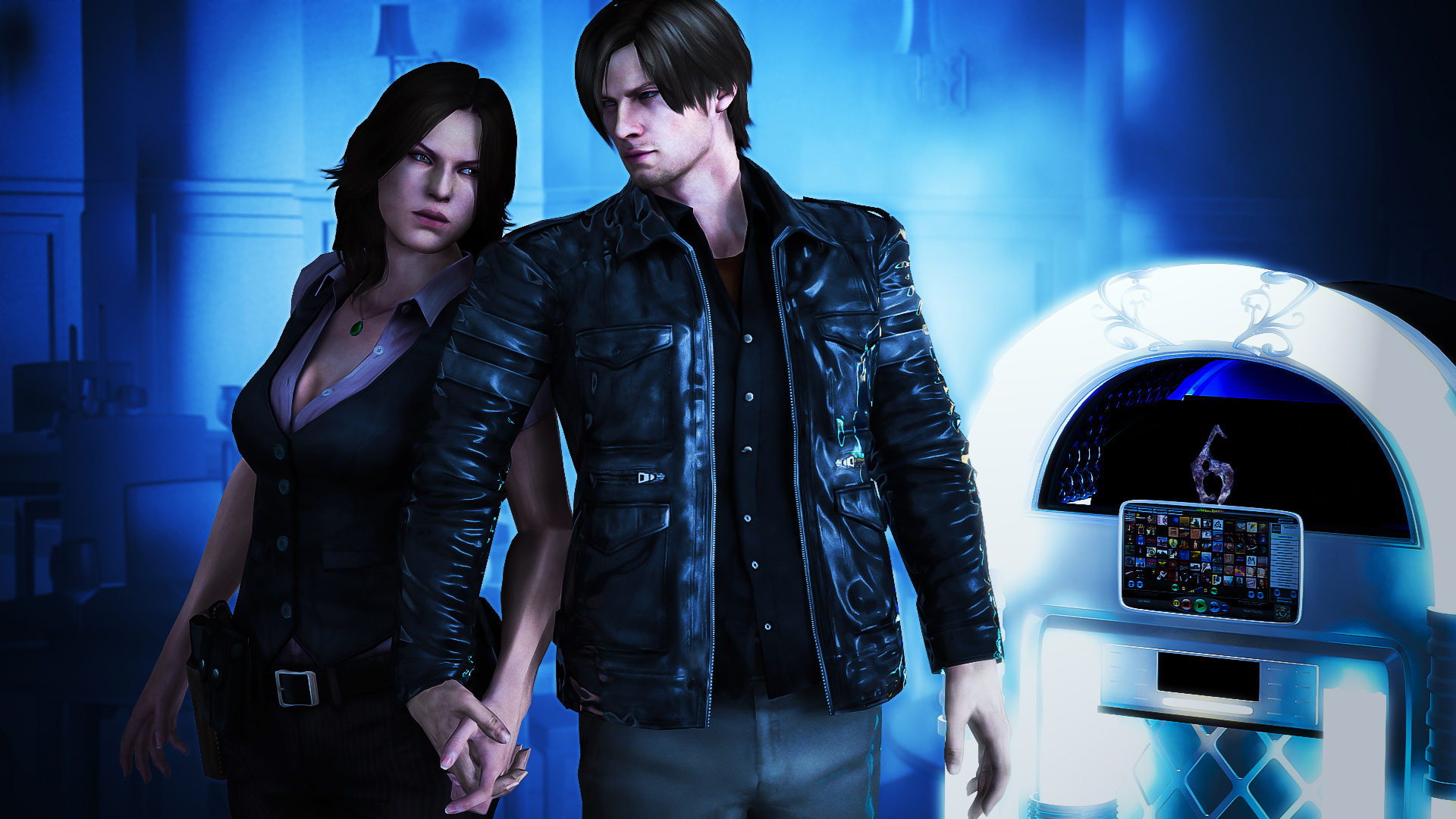 Скачать обои biohazard, Обитель зла, Resident Evil 6, capcom, Leon Scott  Kennedy, Helena Harper, Леон Скотт Кеннеди, раздел игры в разрешении  1920x1080