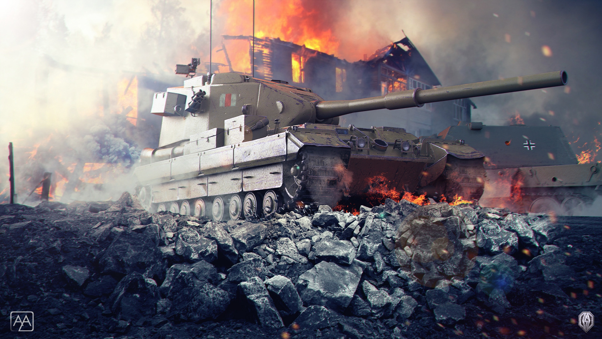 Бабаха в world of tanks blitz. Fv215b 183. ФВ 215 B 183. Танк fv215b 183. Fv215b 183 WOT.