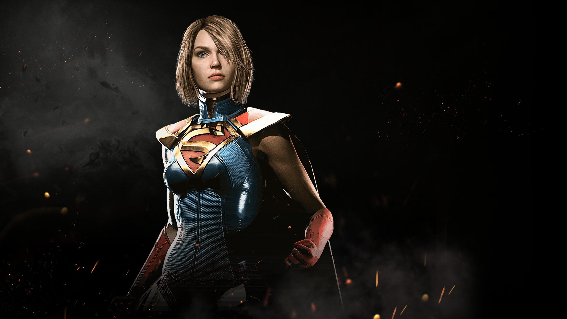 Скачать обои game, fighting, Supergirl, NetherRealm Studios, Injustice 2,  Kara Zor-EL, раздел игры в разрешении 1920x1080