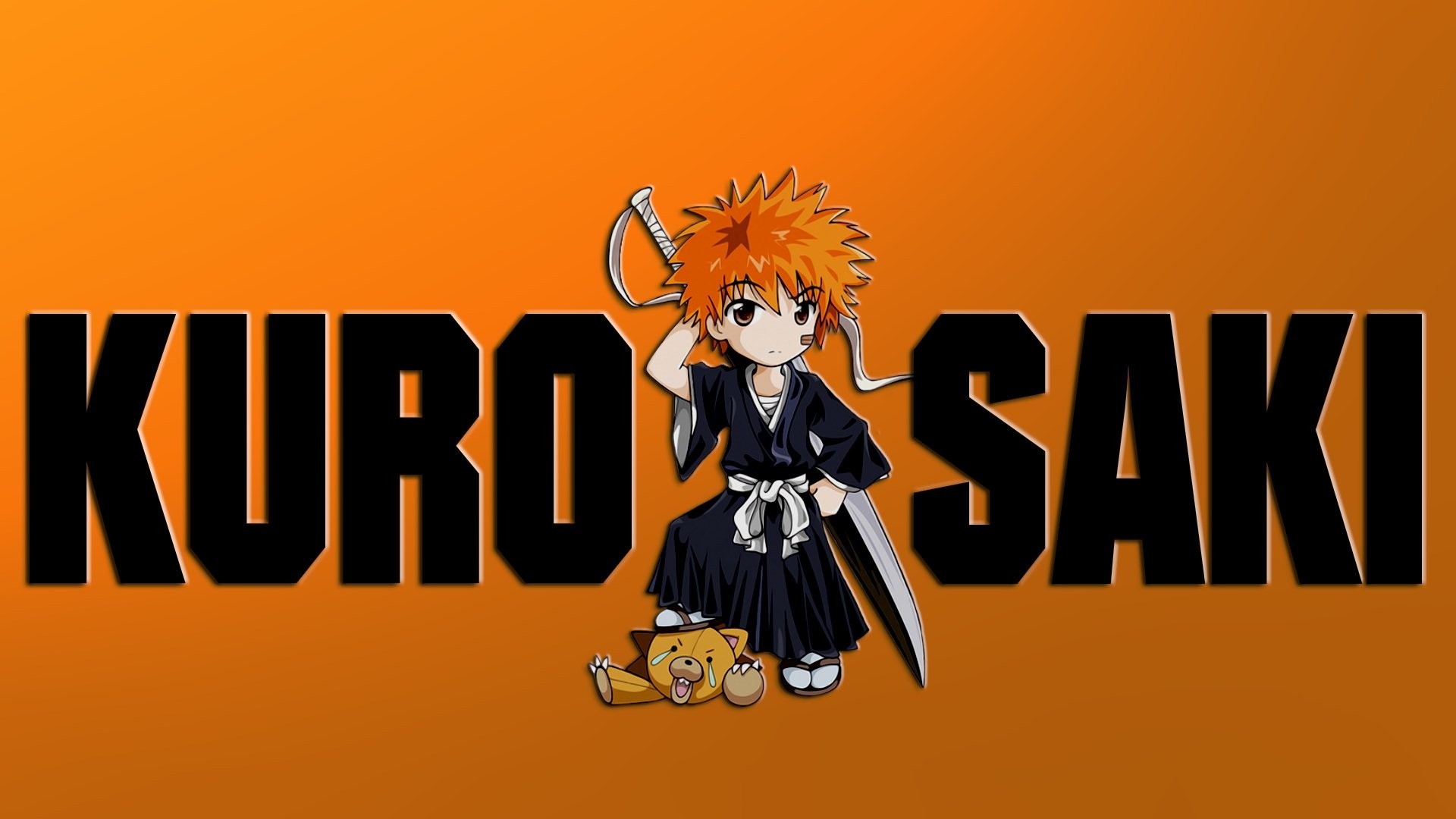 Скачать обои sword, game, Bleach, anime, chibi, katana, boy, asian, раздел  сёнэн в разрешении 1920x1080