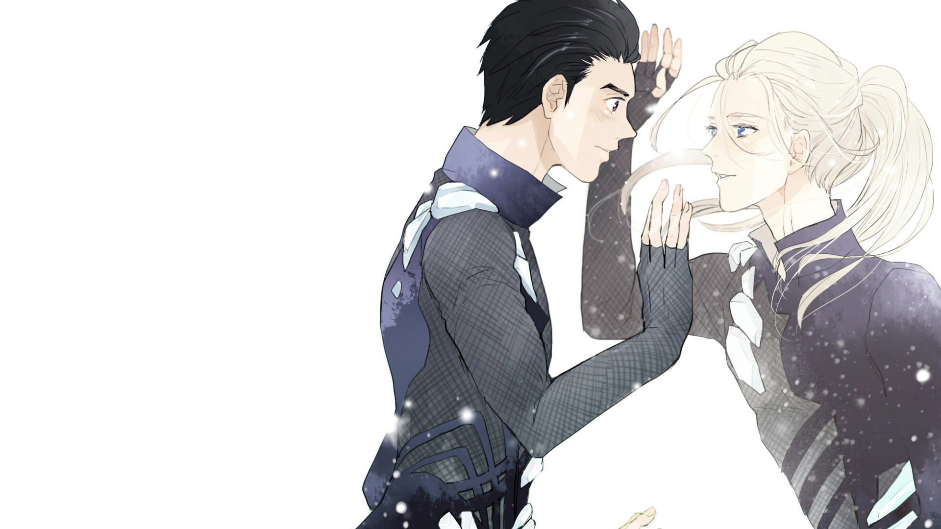 аниме, арт, парни, <b>Yuri</b> on Ice, Юрий на льду, <b>Виктор</b> <b>Никифоров</b>, <b>Юри</b> катсуки...